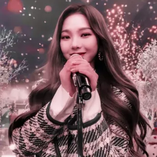 🥺 3bf95534 singer, microphone, music, kpop, portrait telegram sticker