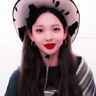 🥺 46e49273 woman, cowboy hat, portrait, beauty, style, fashion telegram sticker