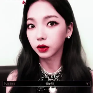 🥺 f2891a1e Karina 오늘은! karina, woman, kpop, singer, idol telegram sticker