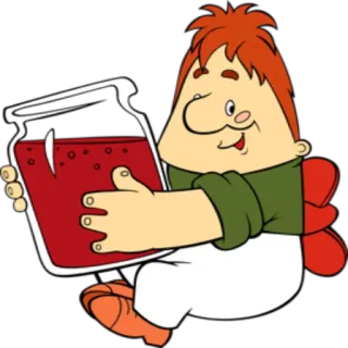 🍭 b67750c4 phim hoạt hình, lọ, chất lỏng màu đỏ, nhân vật, vui vẻ, thức ăn telegram sticker