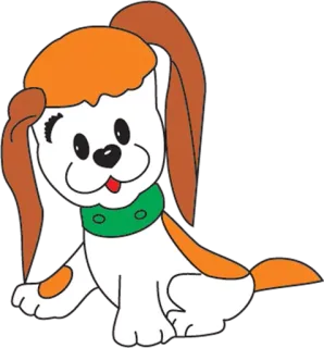 🐶 2b2ed40a Hund, Welpe, süß, Tier, Haustier, Cartoon telegram sticker