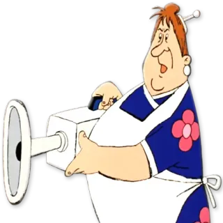 🔫 223dafe9 ผู้หญิง, ทำอาหาร, ห้องครัว, เครื่องจักร, อาหาร, การ์ตูน telegram sticker