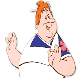 ☺ f504c80e ผู้หญิง, ทำอาหาร, การ์ตูน, เชฟ, ดอกไม้ telegram sticker