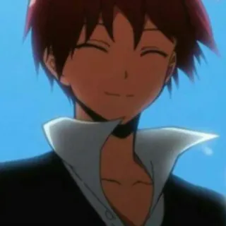 🙂 2a15f4e3 Аниме, Персонаж, Улыбка, Мальчик telegram sticker