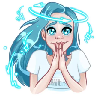 КАРМА-girl telegram stickers