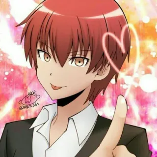 🤟 40579d3c Karma Akabane Assassination Classroom อนิเมะ, มังงะ, การ์ตูน, Karma Akabane, Assassination Classroom telegram sticker