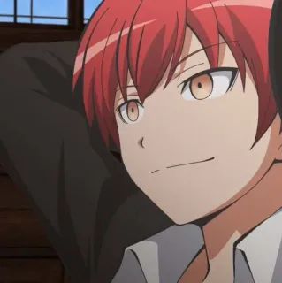 🤟 ce521869 Karma Akabane Assassination Classroom อนิเมะ, มังงะ, ผมแดง, Karma, Akabane, Assassination Classroom telegram sticker