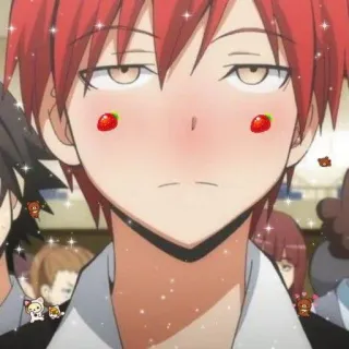 🤟 f2c45930 Karma Akabane Assassination Classroom อนิเมะ, การ์ตูน, ผมสีแดง, Karma, Assassination Classroom, Akabane telegram sticker
