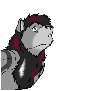 ❓ 0afb8e75 wolf, Furry, Cartoon, Tier, Charakter telegram sticker