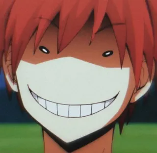 😁 e4fc35db Karma Akabane Assassination Classroom Anime, Karakter, Tersenyum, Jahat, Karma Akabane, Assassination Classroom whatsapp sticker