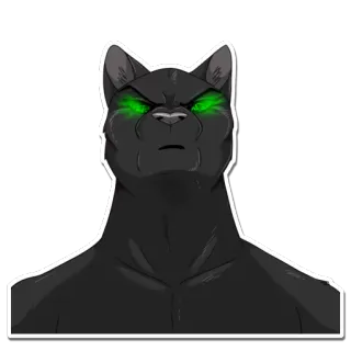 😠 606af4ff gato, animal, antro, antropomórfico, felino, pegatina telegram sticker
