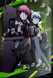 Karma/Nagisa by @hackpunk telegram stickers