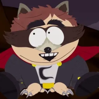 😃 7a931984 The Coon South Park Kartun, Karakter, Lucu, Superhero, The Coon telegram sticker