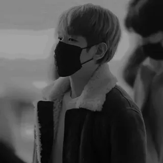 ✨ b70e0df4 person, mask, coat, black and white, portrait, style telegram sticker