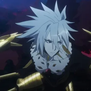 ☀️ c28371a6 Anime, Postać, Białe włosy, Mężczyzna telegram sticker