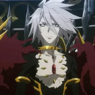 ☀️ f8247b2b Anime, Postać, Białe Włosy, Fantasy telegram sticker