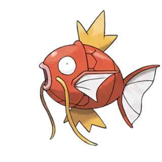 😶 3dbb4253 Magikarp Pokemon pokemon, magikarp, ikan, kartun, binatang, oranye whatsapp sticker