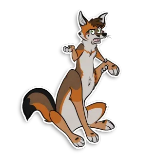 👖 c3e52e94 퍼리, 동물, 만화, 의인화, 코요테 telegram sticker