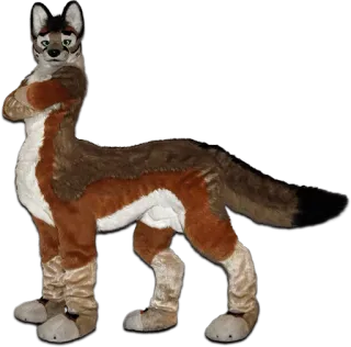 🦊 d7a4eba0 퍼리, 코스튬, 앤쓰로, 퍼슈트, 마스코트, 동물, 캐릭터 telegram sticker