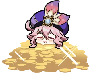 Картины Паймон 17 | @genshin_impact_ru_off telegram stickers