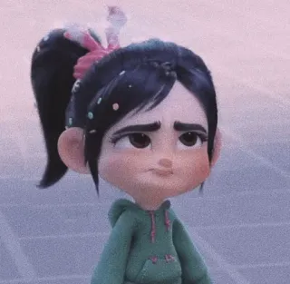 💎 609bdfcf Vanellope von Schweetz Wreck-It Ralph vanellope, wreck it ralph, disney, cartoon, character, sweet, sugar rush telegram sticker