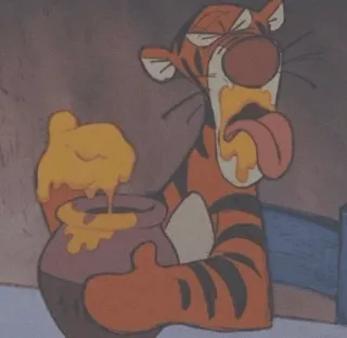 💎 b37aeda9 Tigger Winnie the Pooh Tigger, honey, Winnie the Pooh, Disney, cartoon character telegram sticker