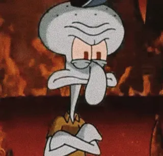 💎 cf0cc1ad Squidward Spongebob Squarepants squidward, spongebob, cartoon, meme, nickolodeon telegram sticker