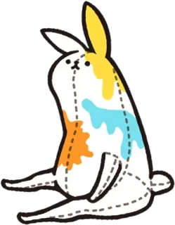 🐰 1b1a7f7c กระต่าย, สัตว์, น่ารัก, สติกเกอร์ telegram sticker