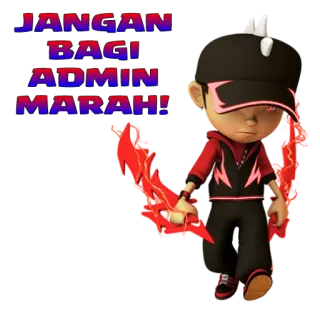 😡 99352215 JANGAN BAGI ADMIN MARAH! whatsapp sticker