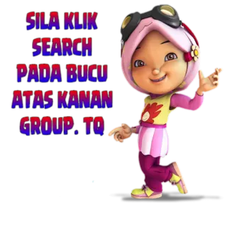 🙄 e7a5dec5 SILA KLIK SEARCH PADA BUCU ATAS KANAN GROUP. TQ cartoon, girl, character, text whatsapp sticker