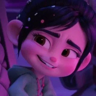 🍀 5b7a4e49 Vanellope von Schweetz Wreck-It Ralph vanellope von schweetz, wreck-it ralph, disney, cartoon, character whatsapp sticker