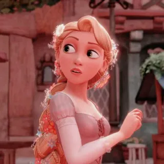 🪐 edc03333 Rapunzel Tangled Rapunzel, Tangled, Disney, princess, cartoon, long hair whatsapp sticker