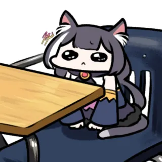 🥺 b8f769b2 Аниме, Девушка-кошка, Милый, Каваий telegram sticker