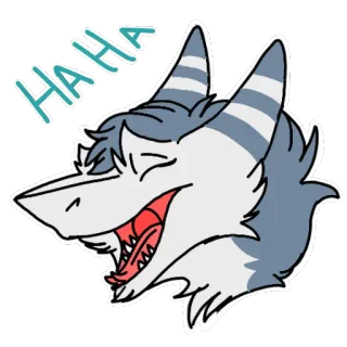 😂 e64c4f4e HAHA lachen, cartoon, blij, grappig, meme, vrolijk telegram sticker