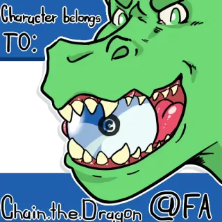© 199f4847 Character belongs TO: Chain.the.Dragon @FA dragon, personnage, furry telegram sticker