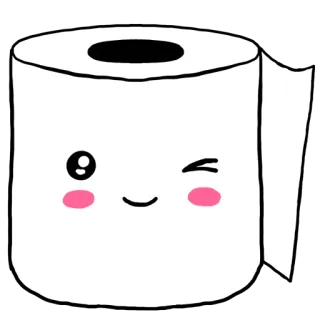 😂 ce633066 Tisu toilet, Kawaii, Imut, Produk kertas, Kamar mandi, Kebersihan telegram sticker