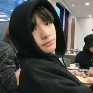 👤 b1540e70 orang, pria, hoodie, kasual, potret, dalam ruangan telegram sticker