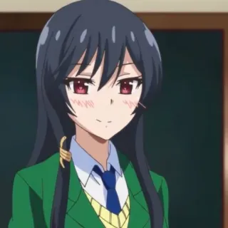 📗 1ab06a14 Anime, Fille, Uniforme scolaire, Personnage, Dessin animé telegram sticker