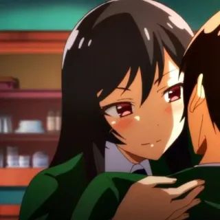 📗 e020ae4e Anime, Couple, Romance, Amour, Affection, Câlin telegram sticker