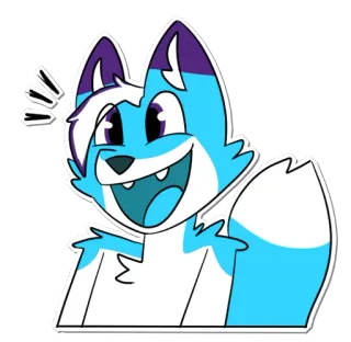 😃 e387b07c 卡通, 狐狸, 快乐, 可爱, 动物 telegram sticker