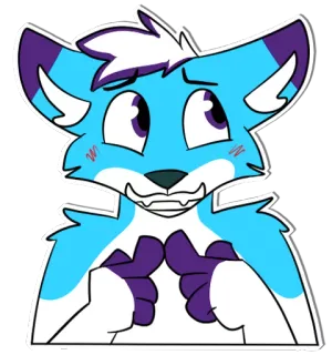 😬 f267b920 狐狸, 兽人, 可爱, 动物, 卡通 telegram sticker