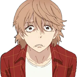 😟 aa5690ec anime, expression, cartoon, shocked, fear telegram sticker