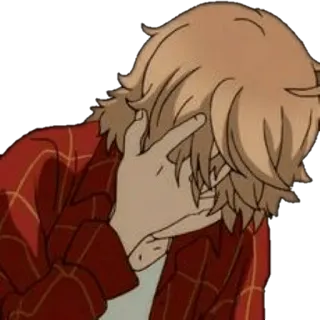 🤦‍♀ eeb64e3a person, sad, upset, anime, cartoon, middle finger telegram sticker