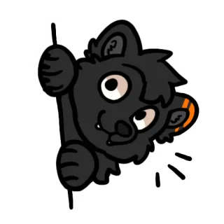😶 2aa0a8f3 schattig, cartoon, dier, beer, piepen, harig, vriendelijk telegram sticker