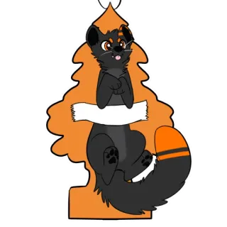 🌲 5631369c Furry, Dier, Cartoon, Personage, Illustratie, Leuk telegram sticker