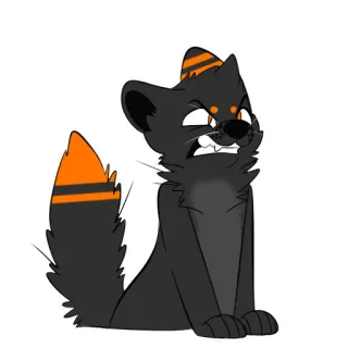 😡 862d49e0 dier, kat, boos, cartoon, illustratie, zwarte kat, personage telegram sticker