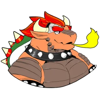 🐊 05620159 Bowser Bowser, Super Mario, Videogioco, Personaggio, Nintendo telegram sticker