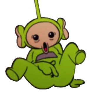 😶 e08500e0 Dipsy Teletubbies teletubbies, dipsy, cartoon telegram sticker