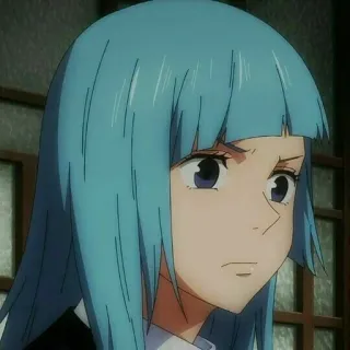 🪵 27dd0423 动漫, 蓝发, 角色, 女孩 telegram sticker