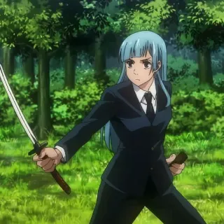 🪵 a5d3b1d9 Miwa Kasumi Jujutsu Kaisen 动漫, 剑, 咒术回战, 三轮霞, 角色 telegram sticker